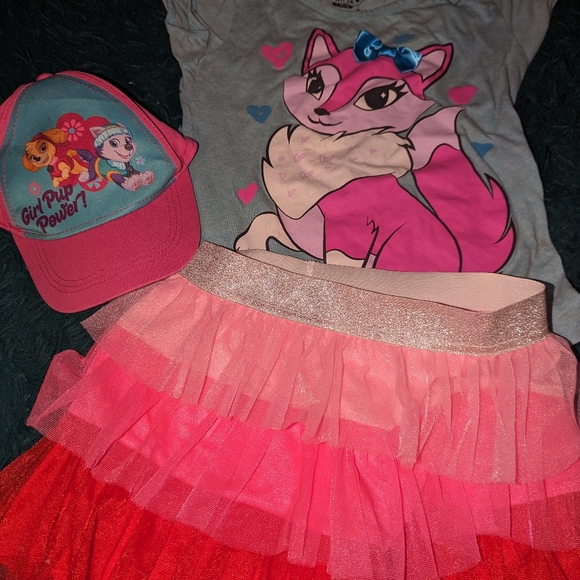 Girl's bundle size Large 10-12: shirt, skort, and Paw Patrol Girl pup power cap - Picture 1 of 16